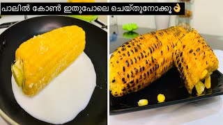 കോൺ കൊണ്ട് ഇങ്ങിനെ ചെയ്തിട്ടില്ലേ😮spicy sweet corn|sweet corn and chatmasala|sweet corn paapaavlogs