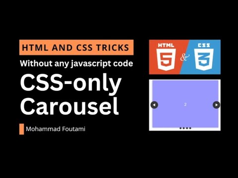 CSS Only Carousel (Slider) With HTML 5 And CSS 3 - Without Any Js ...