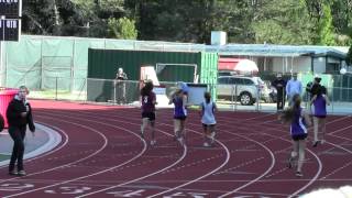 Erika running the 100 meter