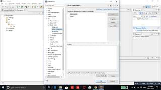 22 Adding author name in eclipse automatically when creating a java class