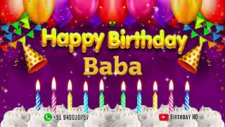 Baba Happy birthday To You - Happy Birthday song name Baba 🎁