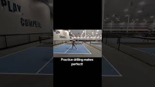 Perfect practice makes perfect! 5.2+ #pickleball #pickleballusa #pickle #pickle