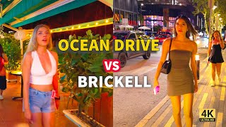 Inside Miami’s Two Wildest Night Scenes 🔥 Brickell vs Ocean Drive!