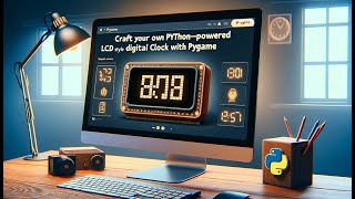 Create Your Own LCD-Style Digital Clock in 5 Minutes with Python & PyGame!
