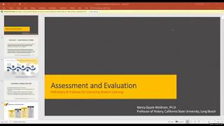 Assessment and Evaluation: Definitions \u0026 Practices for Improving Student Learning Webinar Recording