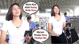 Erica Fernandes Funny Reply When Reporter Ask Her To Walk Slowly