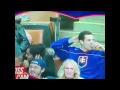 Hockey SLOVAK fan kisses beer then chugs it instead of kissing woman next to him on Kiss Cam