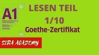 1/10  Pjesa LESEN ne Gjermanisht  - Testi ne Goethe dhe ÖSD-Prüfungen -
