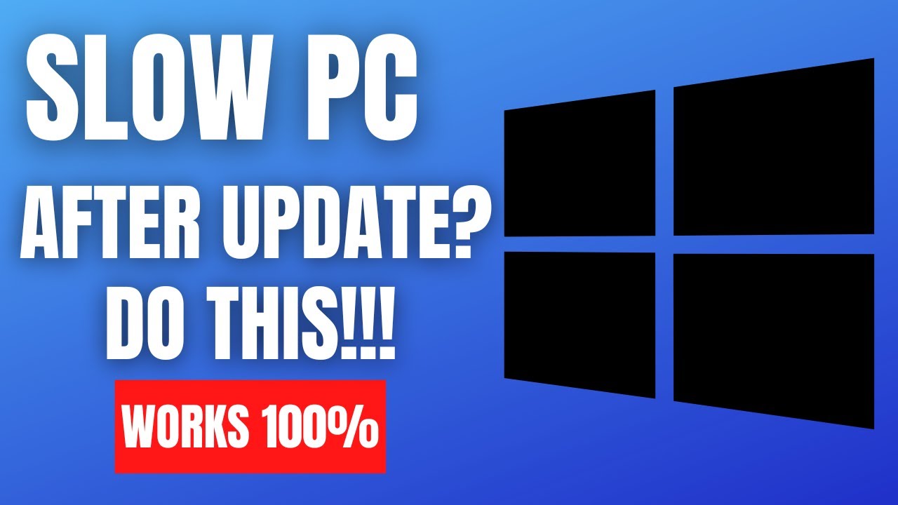 Fix Slow Performance Issue After Update In Windows 10/11 - YouTube