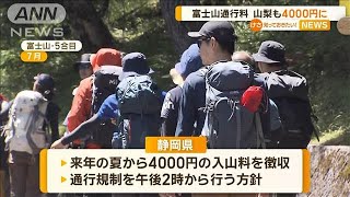 富士山通行料　山梨も4000円に【知っておきたい！】【グッド！モーニング】(2024年12月20日)