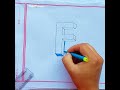 Drawing Easy 3D Letter F🥰💝Mughal💡 Creation