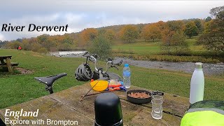 Brompton ride with my friend to cook SWEET \u0026 SPICY BEEF by the river, Very relaxing