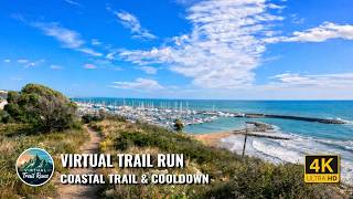 4K VIRTUAL RUN: SCENIC MEDITERRANEAN POV RUN & BEACH COOLDOWN (TREADMILL WORKOUT)