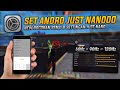 SET ANDRO JUST NANO || FREE SENSI & SETTINGAN || AIM BRUTAL 98% HEADSHOT🎯 || WORK SEMUA HP📱