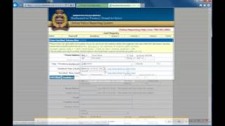 Online Crime Reporting Tutorial