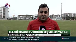 YENİ KURULAN ELAZIĞ 2023 SPOR KULÜBÜ FUTBOLCU SEÇMELERİ YAPTI