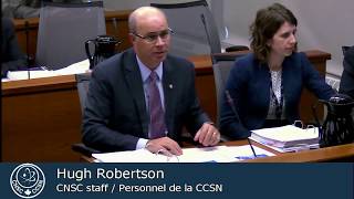 CNSC staff present on REGDOC-1.1.1 (March 15, 2018)