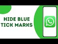 How To Hide Blue Ticks Marks In WhatsApp ?