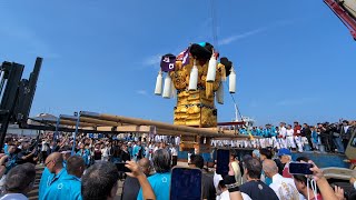 ‎【HD高画質】新居浜太鼓祭り 江口太鼓台 船御幸 下船 令和6年 2024年10月‎18日