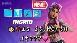 Fortnite | *NEW* ingrid's Locker BUNDLE Review \u0026 Overview / is it Worth it??? 👧🏻🦄🪂💗