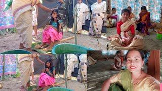 Tuloni Biya//চাৰিদিনিয়া গা ধোওৱা নিয়ম বোৰ চাওঁ আহক//Assamese vlog