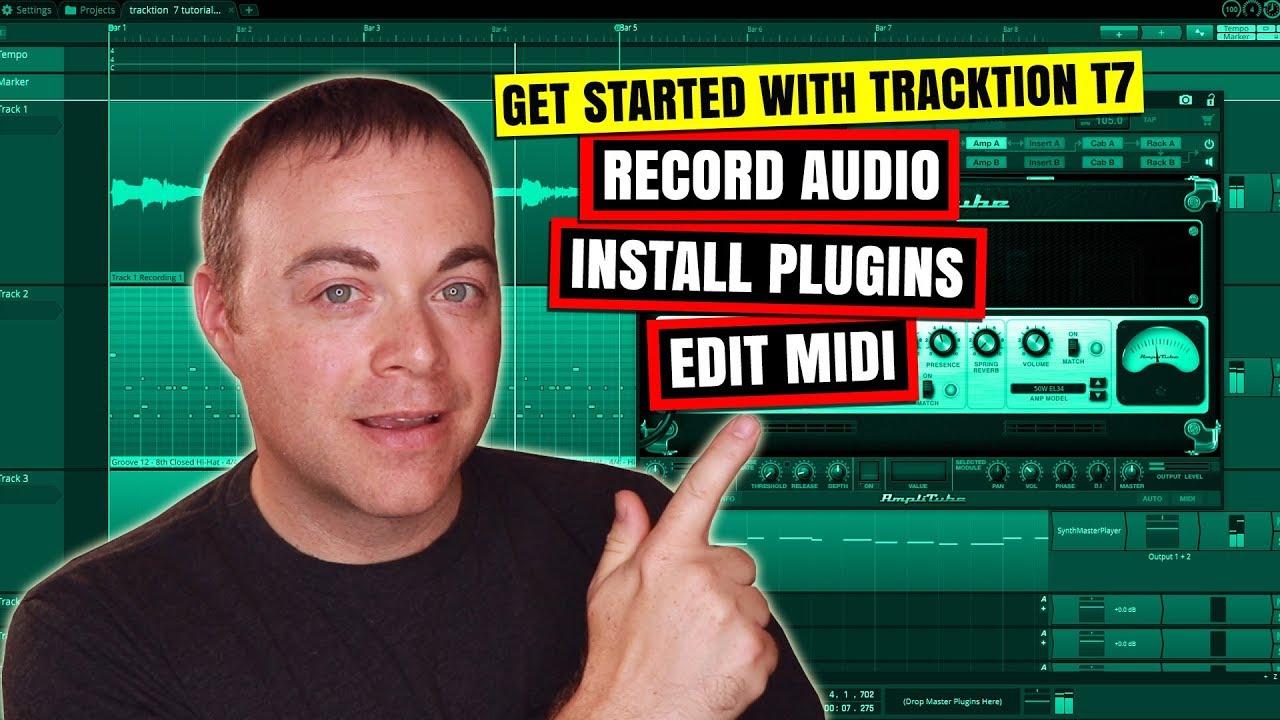 Tracktion 7 Tutorial How To Start Making Music Youtube
