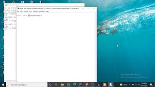 Python Single Double Quotes Strings