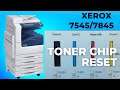 TONER CHIP RESET | XEROX 7545/7845 TONER | HOW TO CHIP RESET