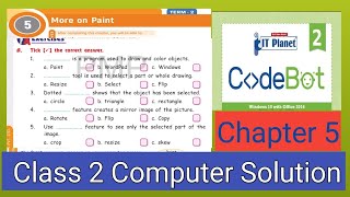 Exercise Solutions - More on Paint | Class 2 Computer Chapter 5 #codebot #aps