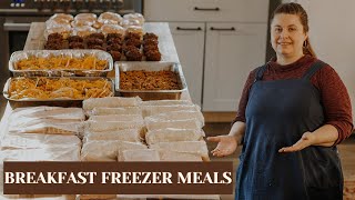 Freezer Meal Prep Large Family | Make Ahead Breakfast Meals