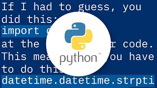 AttributeError: 'datetime' module has no attribute 'strptime'