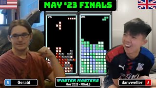 INCREDULOUS! Gerald, DanV | FINALS | Classic Tetris Faster Masters 2023