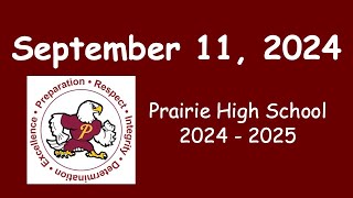 PHS Announcements  - September 11, 2024