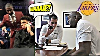 Lonzo Ball REACTION To Magic Johnson Draft Call (BOTH PERSPECTIVES SYNCED) - Lakers - 2017 NBA Draft