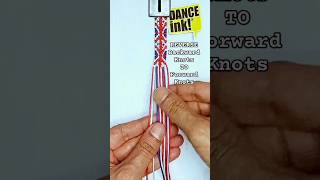 How To Make Bracelet, Reverse Knots - British, UK, England Flag Pattern, Teaser EPS.16 #shorts