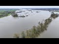 hoogwater op de ijssel bij wijhe 27 december 2023