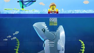 Lego City | Lego Shark Attack Compilation | Stop Motion Lego