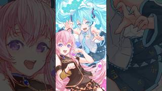 ミクさんルカ姉さんイラストメイキング #shorts  #初音ミク #巡音ルカ #イラストメイキング