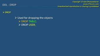 51 Oracle SQL Developer Tutorial For Beginners 58 DDL DROP