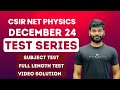 csir net jrf physical science december 2024 test series| physics tadka institute