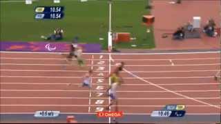 Mens 100m Paralympic Final 2012 | Jason Smyth - World Record - 10.46