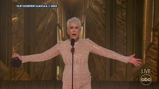 Jamie Lee Curtis wins Oscar for best supporting actress: Full speech