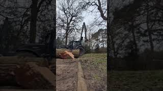 Valtra Tractor with Grapple: Moving Massive Logs Like a Beast!