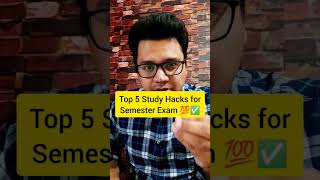 Top 5 Tips for Semester Exam 🔥🔥 | College Exam Tips ☑️☑️| By Sunil Adhikari #shorts #ashortaday