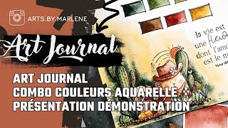 Carnet Combo Couleurs à l'aquarelle Présentation et démonstration