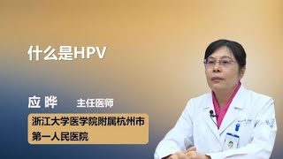 什么是HPV 应晔 浙江大学医学院附属杭州市第一人民医院