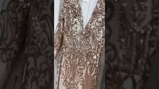 Sparkly Rose Gold pattern Sequin Dress