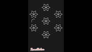 simple star kolam 15*8#starkolam #starkolamwithdots#kolam#rangoli #shortsvideo #simple#viral#shorts