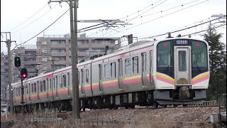 E129系B13編成信越本線下り普通1323M柏崎→長岡→新潟【4K】