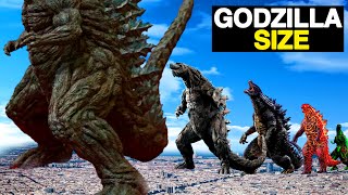 Evolution of Godzilla | Godzilla size comparison 3D animation